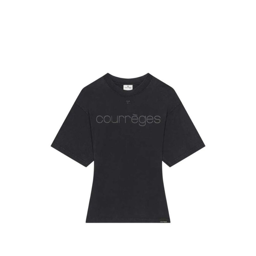 Courreges Women Printed Logo T-Shirt